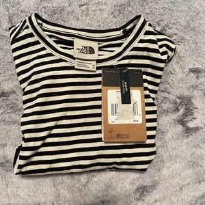 The North Face Women’s Slim Fit Black and White Striped Shirt size XS